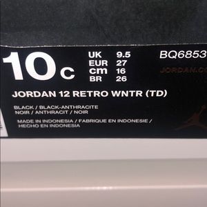Jordan Shoes - Retro 12 winter Jordan’s Jordan Shoes - Retro 12 winter Jordan’s